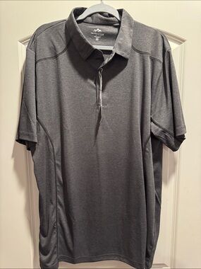 Men's Gray Tri-Mountain Performance Polo